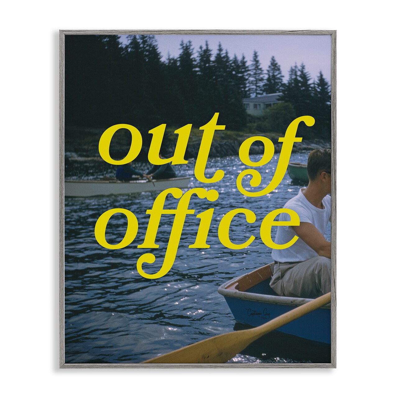 Stupell Industries Out of Office Lake View Framed Giclee Design by Victoria Barnes